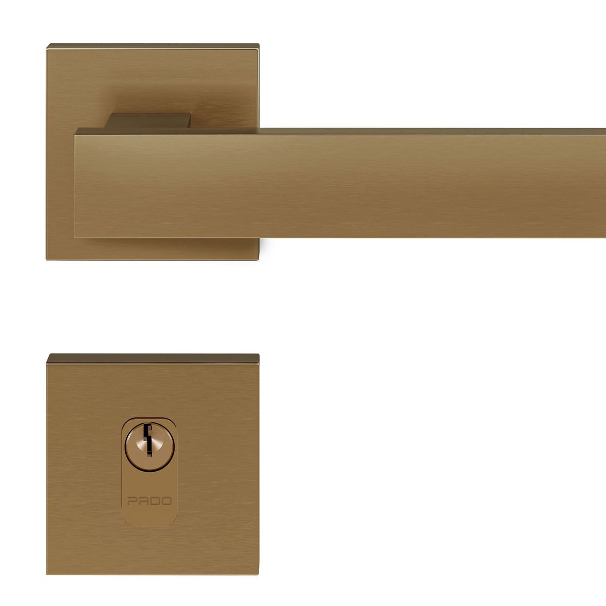 Fechadura Zm Retro Rq2 411-55Pe Red Gold Escovado Pado, marca Pado - Foto Principal