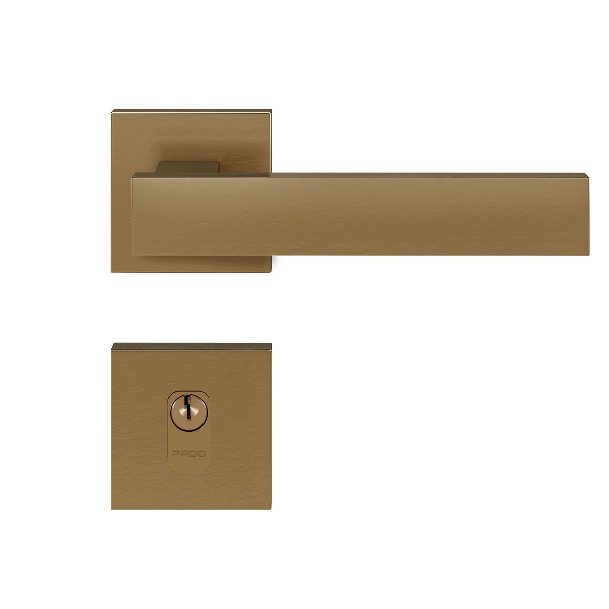 Fechadura Zm Retro Rq2 411-55Pe Red Gold Escovado Pado, marca Pado - Foto Principal