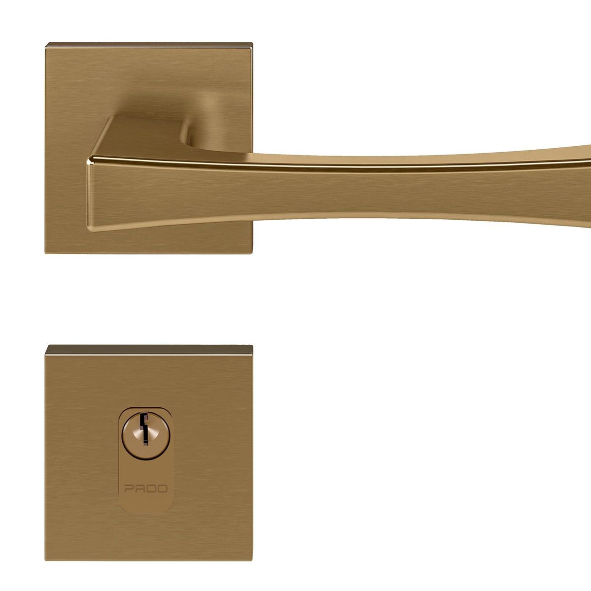 Fechadura Zm Vivaldi Rq2 885-55Pe Red Gold Escovado Pado, marca Pado - Foto Principal