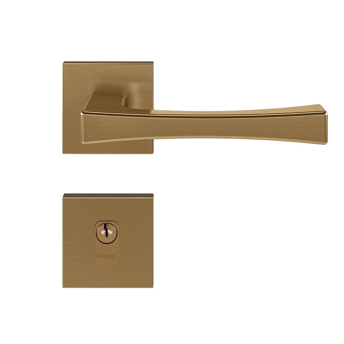 Fechadura Zm Vivaldi Rq2 885-55Pe Red Gold Escovado Pado, marca Pado - Foto Principal