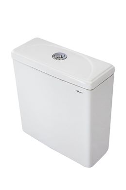 Caixa Acoplada 14x36x40,5cm ris 3/6 Litros Acionamento Duplo Branca Mari Louas