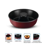 Forma de Bolo Antiaderente 24cm Rochedo Bolo Perfeito