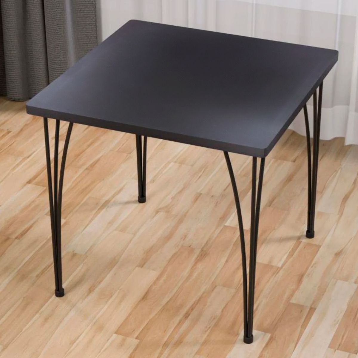 Mesa Quadrada Preta Just Home Collection, marca Just Home Collection - Foto Principal