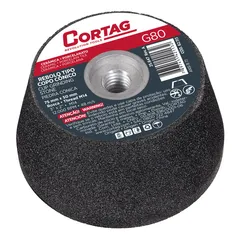 Rebolo Tipo Copo Cônico 75 Mm Rosca M14  G-80