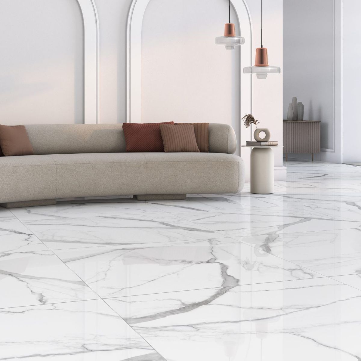 Porcelanato Pol 82X82 Calacata G P82054 2,03m², marca Embramaco - Foto 2