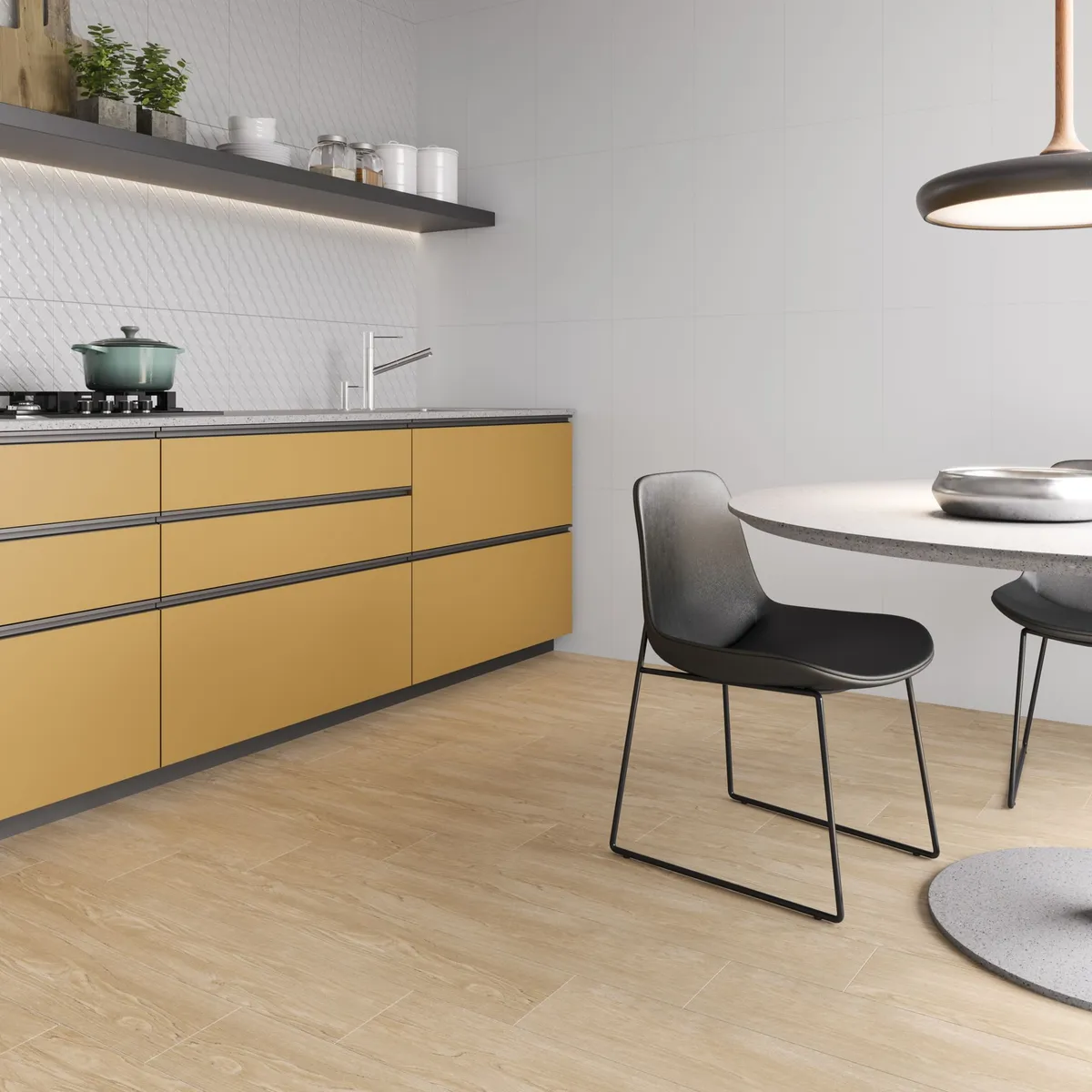 Piso Porcelanato Acetinado Retificado Bege Interno 26x106cm Tauari Beige Incesa Caixa 2m², marca Incesa - Foto Principal