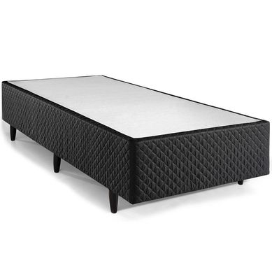 Base Cama Box Solteiro Herval - 28x88x188 Preto