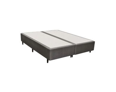 Base Cama Box Queen Size Herval - 28x79x198 Cinza Black