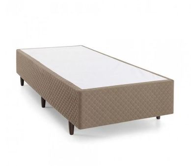Base Cama Box Solteiro Herval - 28x88x188 Bege