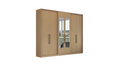 Guarda Roupa PH1720 com Espelho 6 Portas Herval