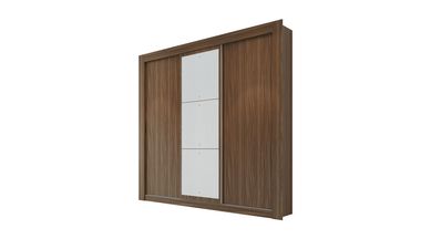 Guarda Roupa Acabamento Amadeirado PH1681 com Espelho Herval