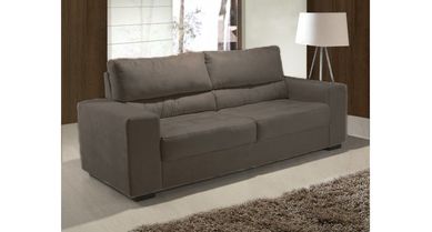 Sofa-Cama Tecido Estrutura em Madeira Eucalipto de Reflorestamento