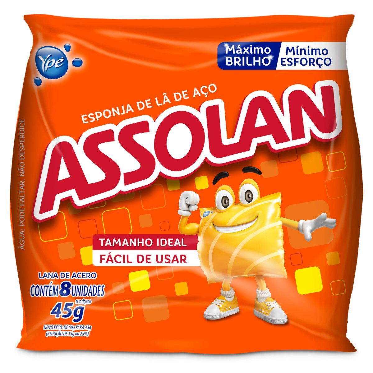 Esponja de Aço 45G Assolan, marca Assolan - Foto Principal
