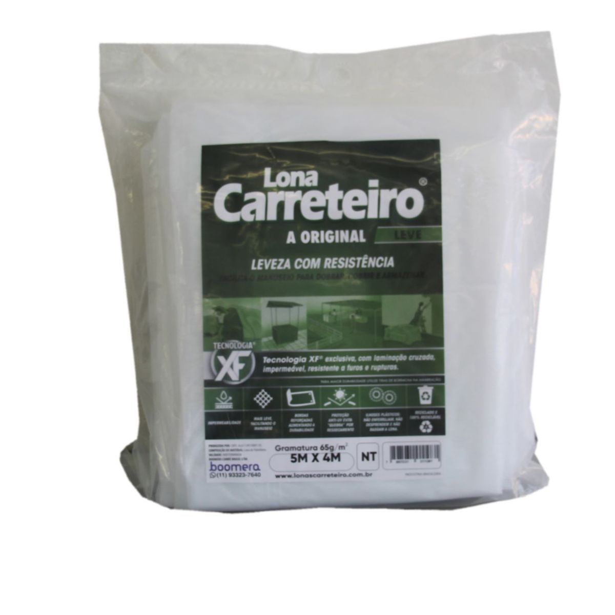 Lona Carreteiro Leve - Transparente - 5X4, marca Carreteiro - Foto 2
