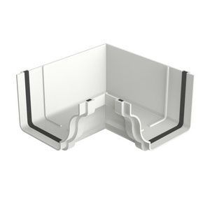 Esquadro Interno Aquapluv Style 18,55x13,3x9,2cm  Branco