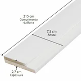 Batente Em Mdf Ultra Laca Branco 7,5cm Casablanca