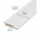 Batente Fixo de Mdf Ultra Laca Branco 215x14x2,7cm Holztek