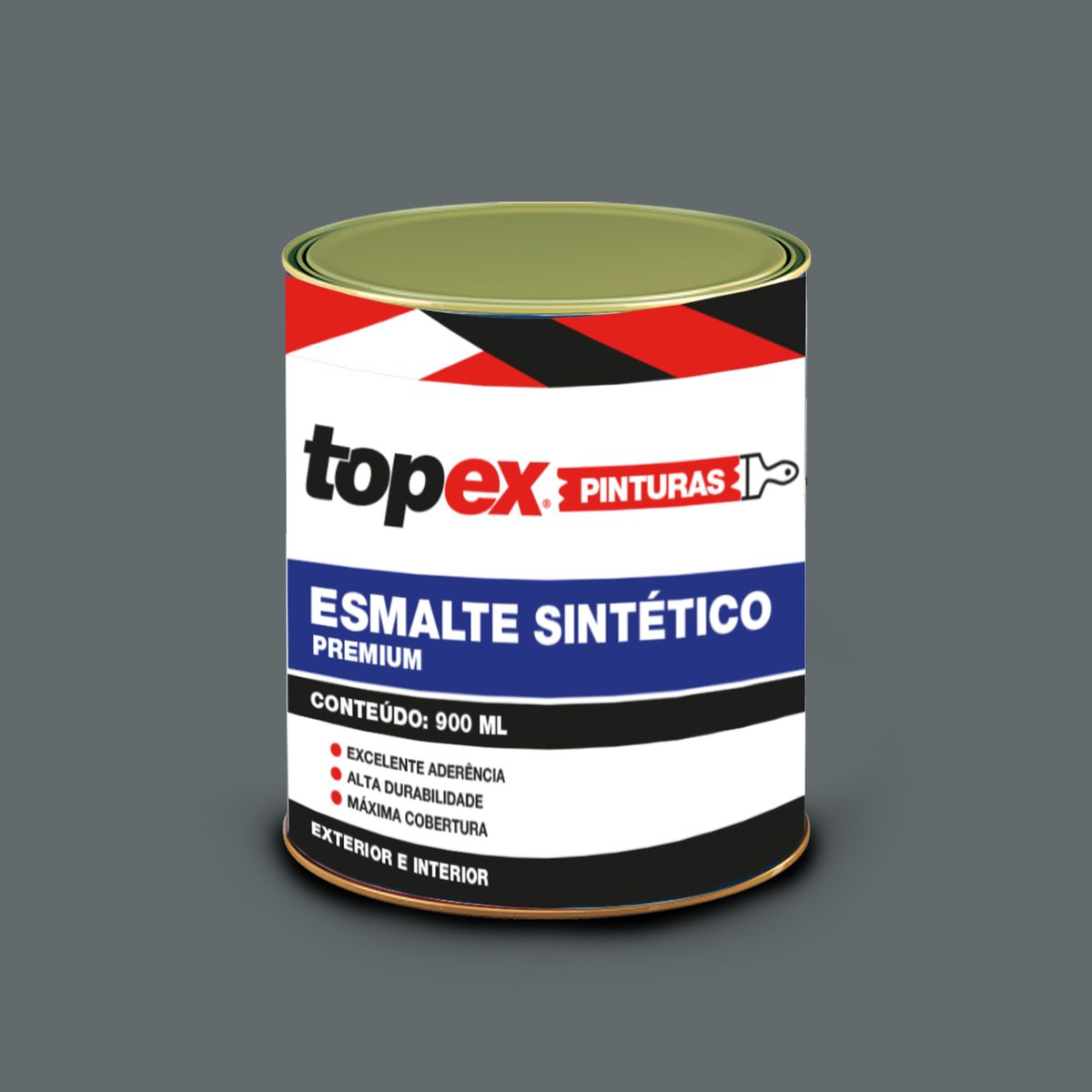Topex Esmalte Sintético Brilhante Premium Cinza Escuro Qualycril, marca Qualycril - Foto Principal