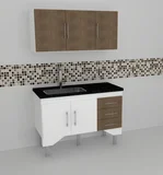 Gabinete Bari 1150 Branco Nogueira
