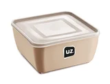 Pote Plástico Multiuso Quadrado 1,5L Premiun Capuccino Uz Utilidades