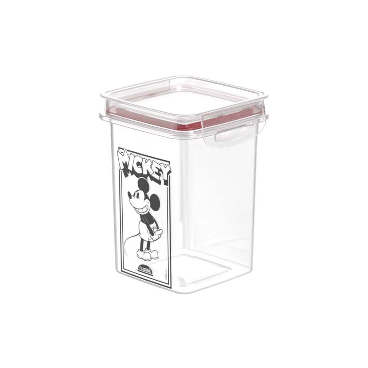 Porta Mant Trava Mais Qd Cristal Mickey 830Ml, marca Plasutil - Foto 2