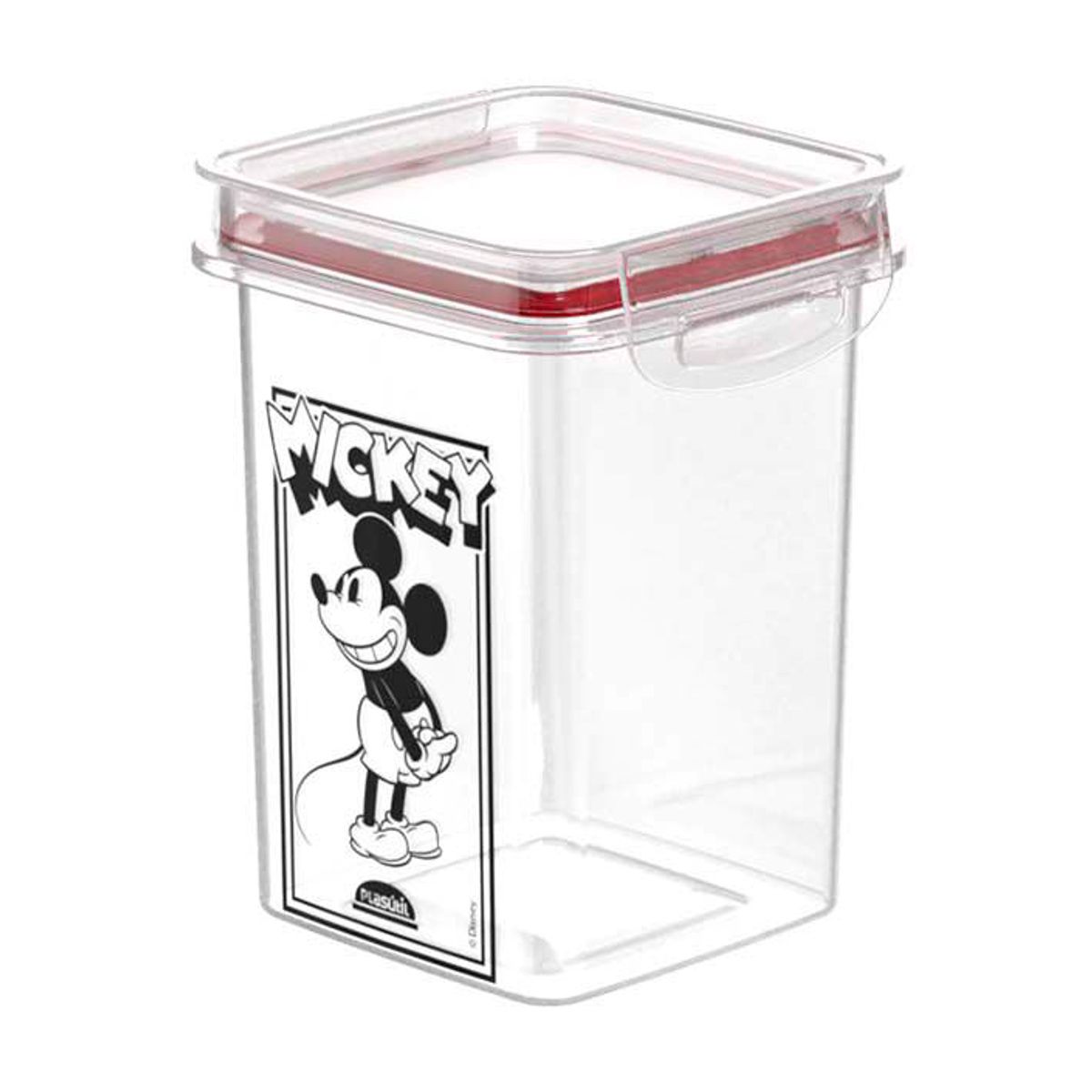 Porta Mant Trava Mais Qd Cristal Mickey 830Ml, marca Plasutil - Foto Principal