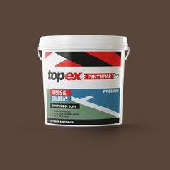 Tinta para Piso e Quadras Marrom Topex