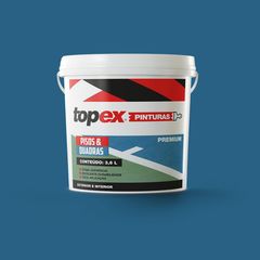 Tinta para Piso e Quadras Azul Topex