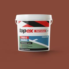 Tinta para Piso e Quadras Vermelho Topex