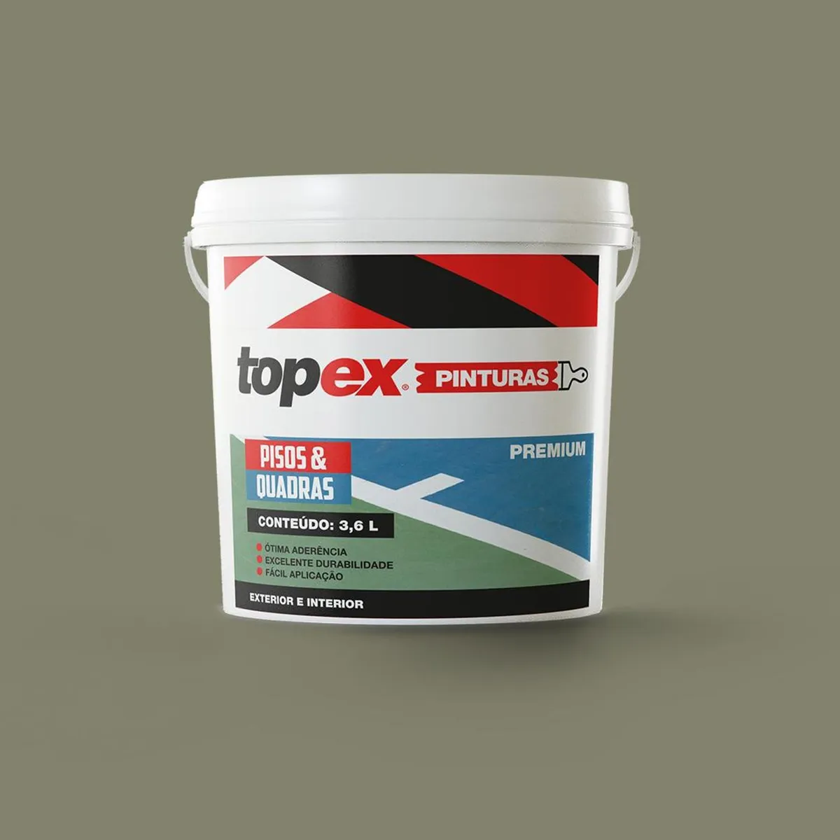 Tinta para Piso e Quadras Concreto Topex, marca Qualycril - Foto Principal