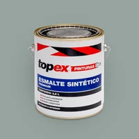 Topex Esmalte Sintético Brilhante Premium Cinza Médio Qualycril