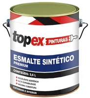 Topex Esmalte Sintético Brilhante Premium Marrom Conhaque Qualycril