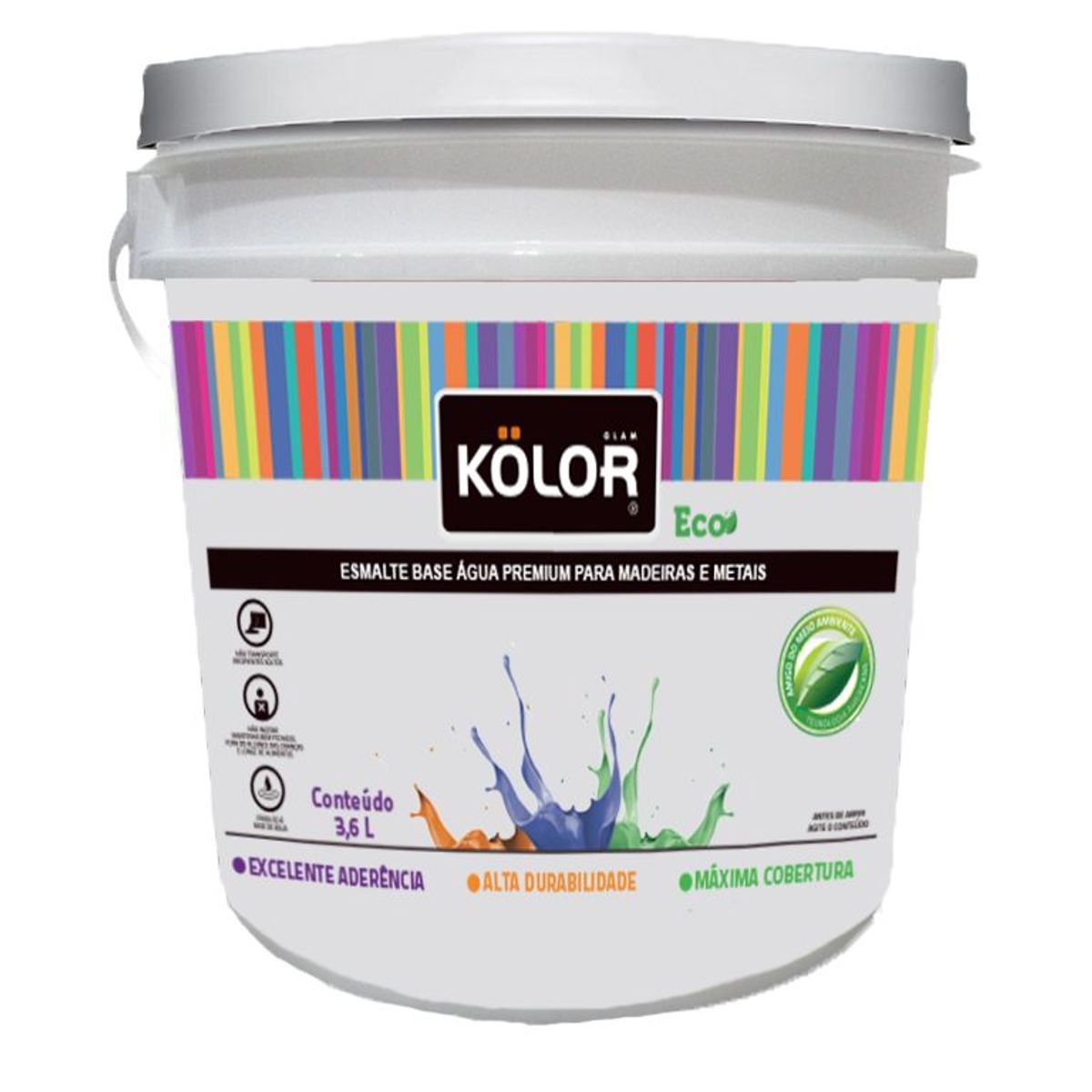 Kolor Eco Brilhante Platina Qualycril, marca Qualycril - Foto 2