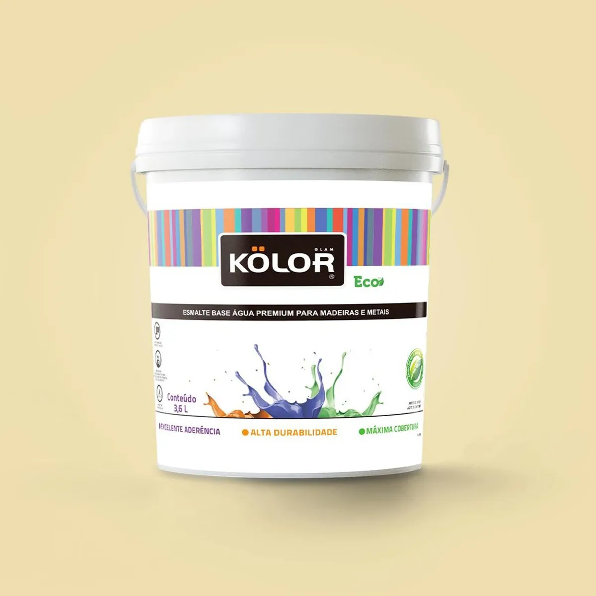 Kolor Eco Brilhante Marfim Qualycril, marca Qualycril - Foto Principal