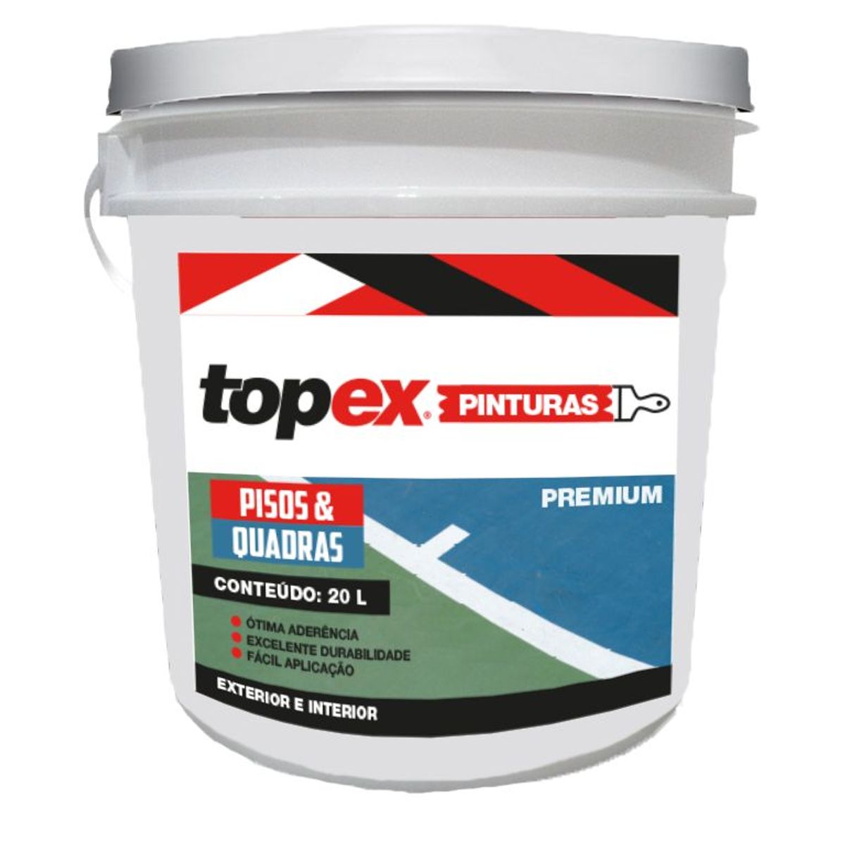 Tinta para Piso e Quadras Azul Topex, marca Qualycril - Foto 2