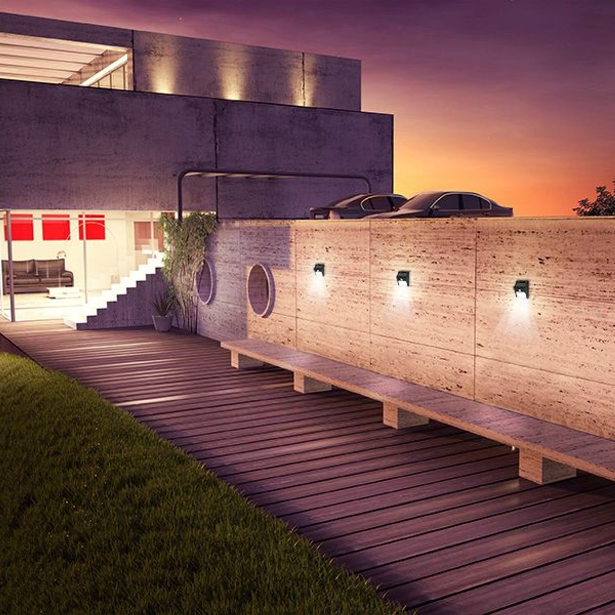 Arandela Solar Sunshine As1 Led 2W, marca Taschibra - Foto 2