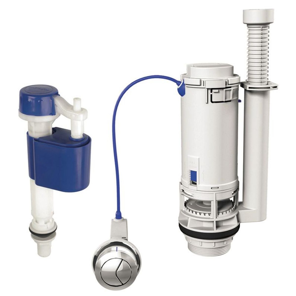 Conjunto Completo Dual Flush Superior Com Parafuso E Anel Para Caixa Acoplada, marca Censi - Foto Principal