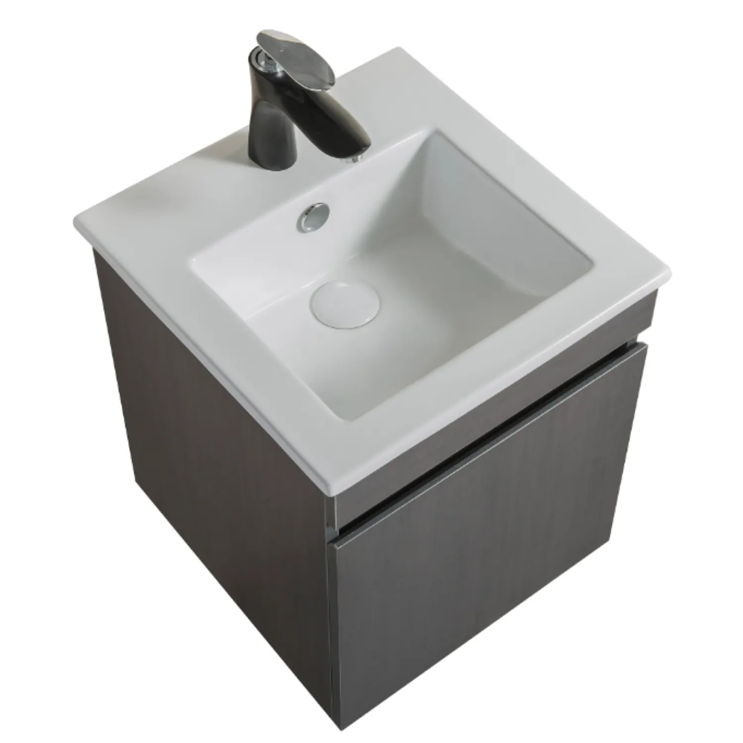 Gabinete para banheiro bonsai grafite 43X43X47 Sensi Dacqua | Sodimac