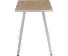 Mesa de Escritório Pepe Branco e Carvalho 100X58X75cm Just Home Collection