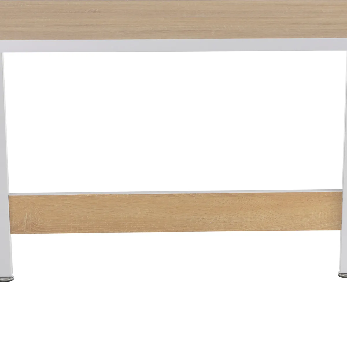 Mesa de Escritório Pepe Branco e Carvalho 100X58X75cm Just Home Collection, marca Just Home Collection - Foto 2