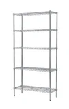 Prateleira Cromada 5 Níveis 180x90x35cm Just Home Collection