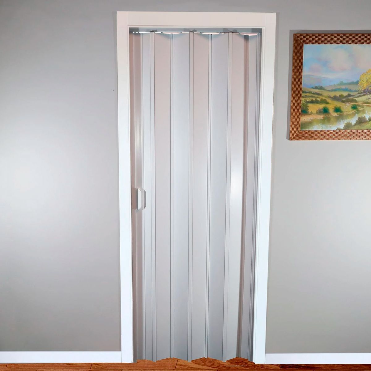 Porta Sanfonada Pvc Bege 210X0,72Cm Holztek, marca Holztek - Foto 2