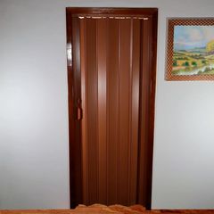 Porta Sanfonada Pvc Bege 210X0,72Cm Holztek