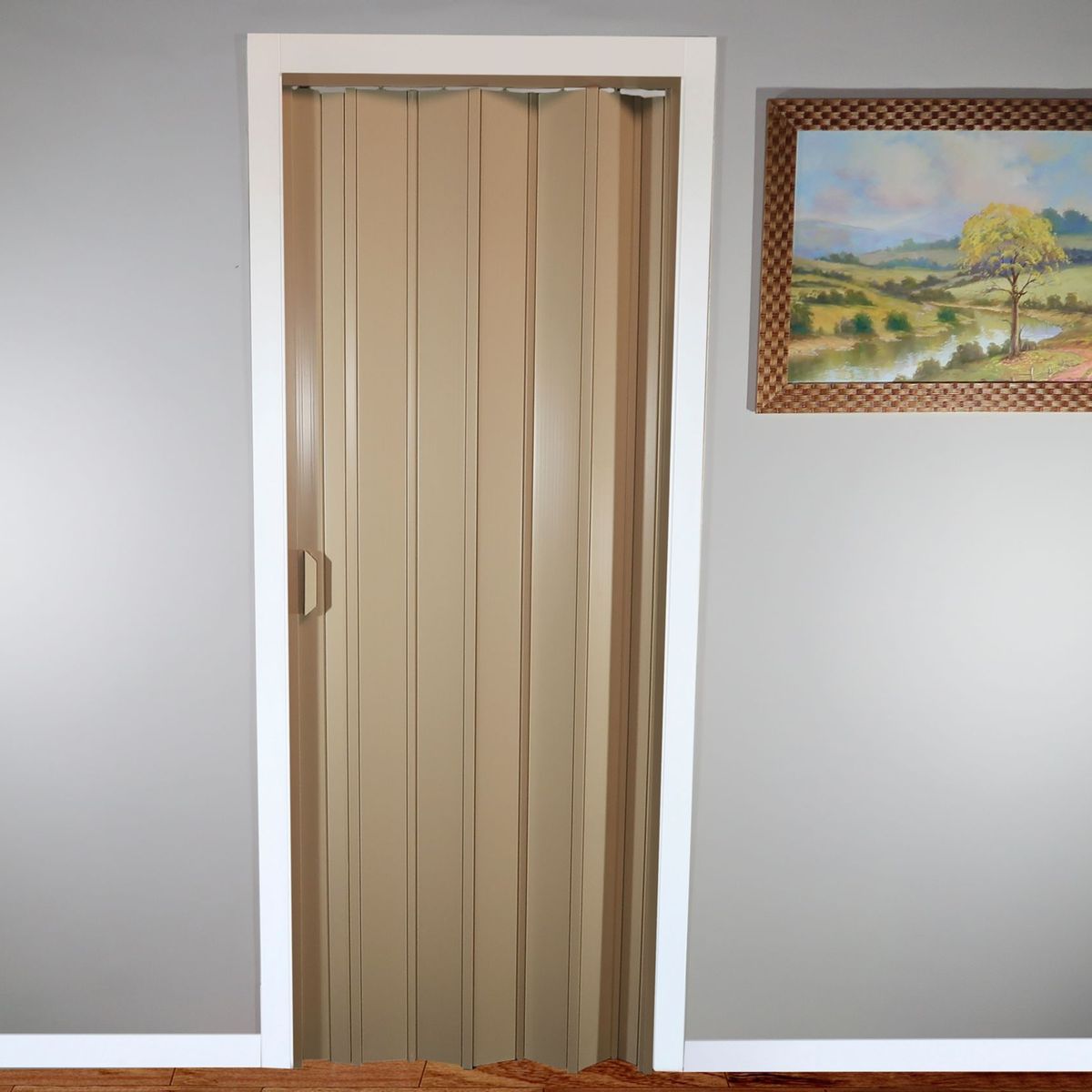 Porta Sanfonada Pvc Bege 210X0,84Cm Holztek, marca Holztek - Foto Principal