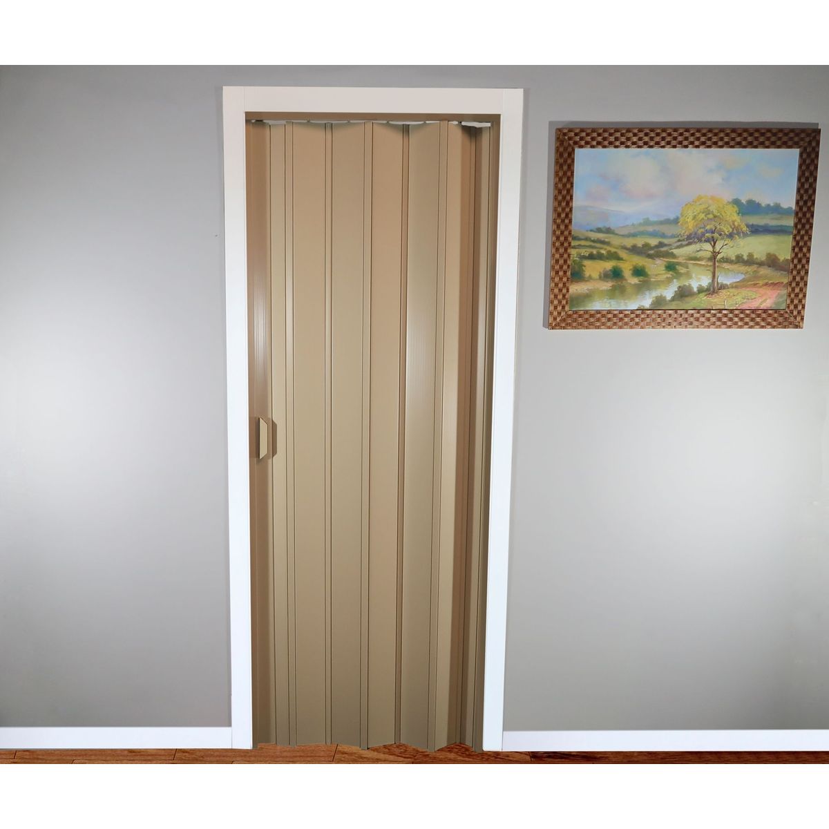 Porta Sanfonada Pvc Bege 210X0,84Cm Holztek, marca Holztek - Foto Principal