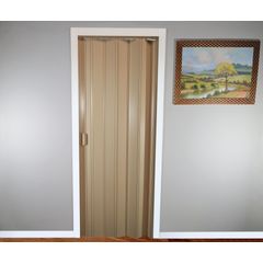 Porta Sanfonada Pvc Bege 210X0,84Cm Holztek