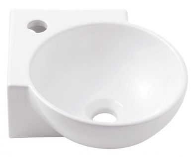 Lavatrio Suspenso de Canto 30x39,5cm Branco