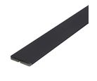 Rodapé Em Mdf Ultra Preto Liso 5 Cm X Barras de 2,40 Metros Moldurama