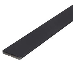 Rodapé Em Mdf Ultra Preto Liso 5 Cm X Barras de 2,40 Metros Moldurama
