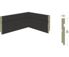 Rodapé Em Mdf Ultra Preto Frisado 5 Cm X Barras de 2,40 Metros Moldurama